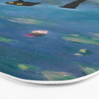 Cat Monet Waterlily Bath Mat Gallery Image 3