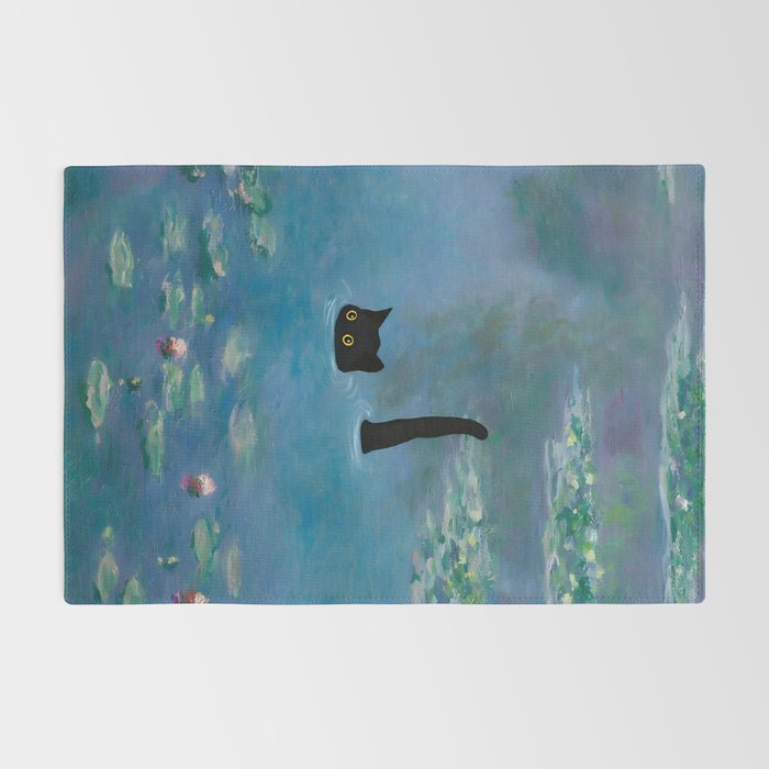 Cat Monet Waterlily Rug Gallery Image 2