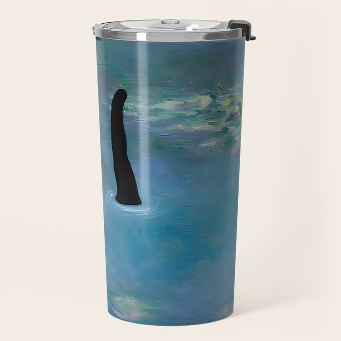 Cat Monet Waterlily Travel Mug Gallery Image 2