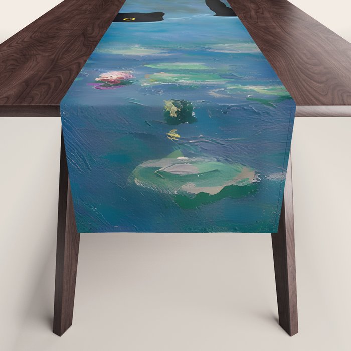 Cat Monet Waterlily Table Runner Gallery Image 1