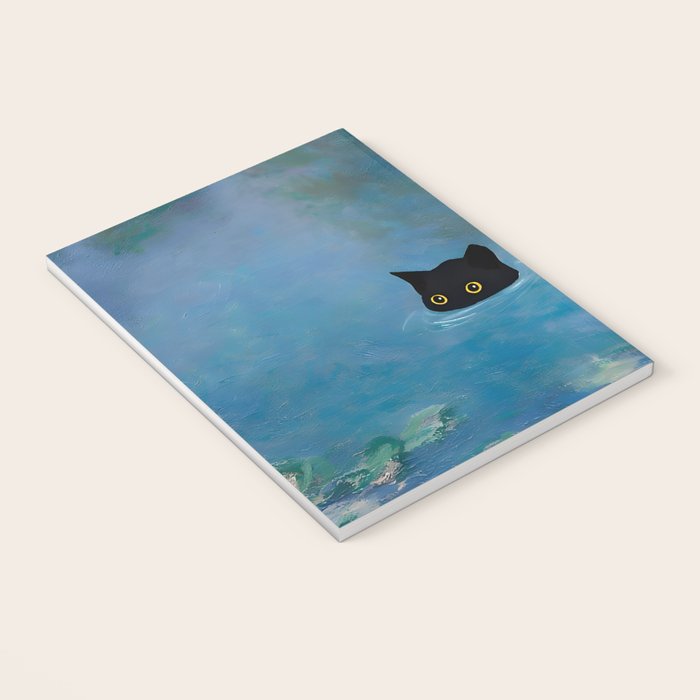 Cat Monet Waterlily Notebook Gallery Image 3
