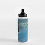 Cat Monet Waterlily Water Bottle Gallery Image 2