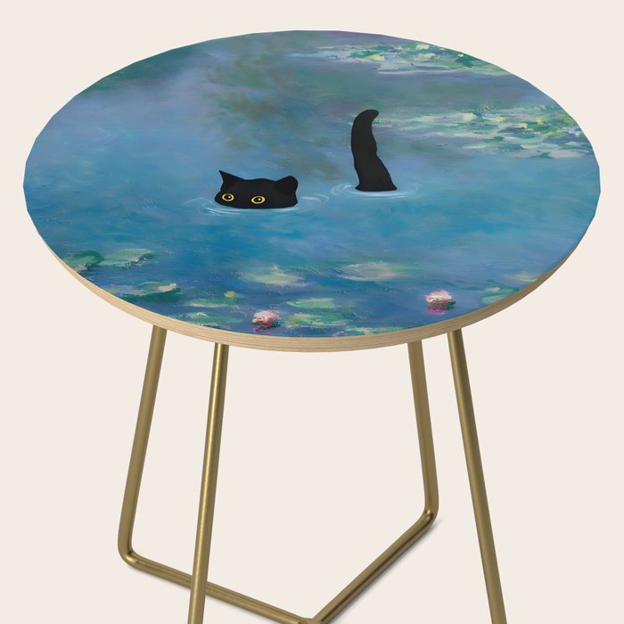 Cat Monet Waterlily Side Table Gallery Image 2