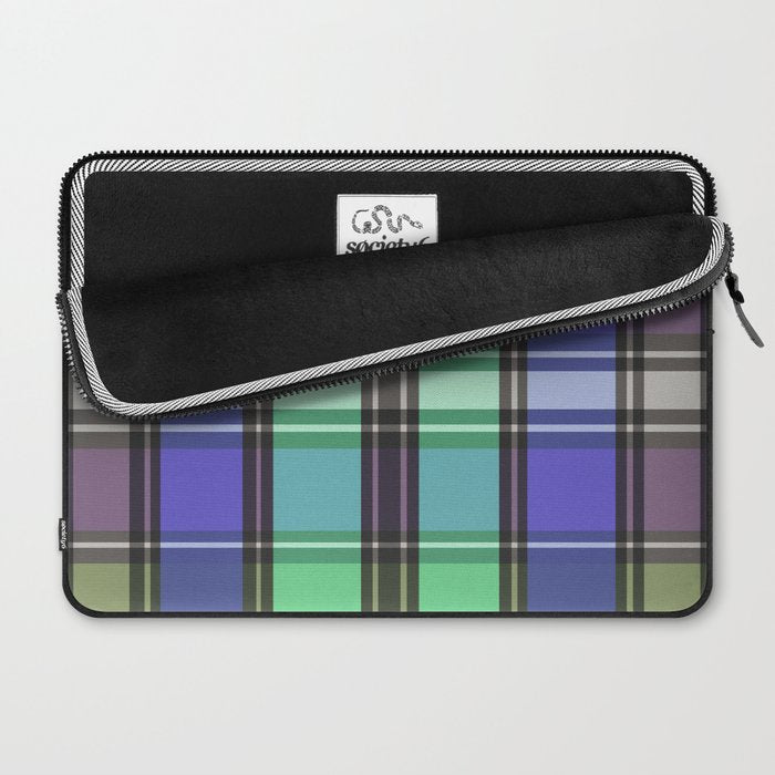 Fusion Colorful Toned Grids B Laptop Sleeve Gallery Image 2