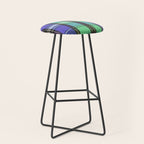 Fusion Colorful Toned Grids B Stool Gallery Image 1