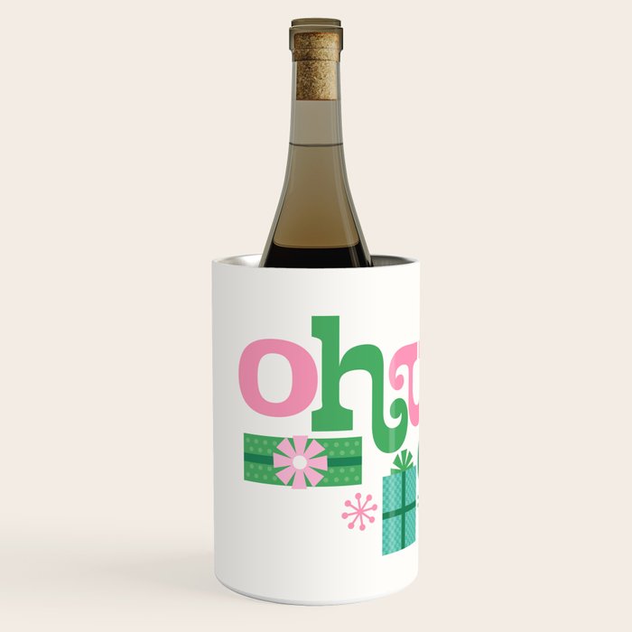 Oh What Fun - Pink and Green Wine Chiller Gallery Image 2