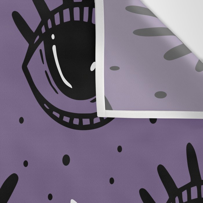Mystic Eyes, Halloween, Purple Wall Tapestry Gallery Image 3