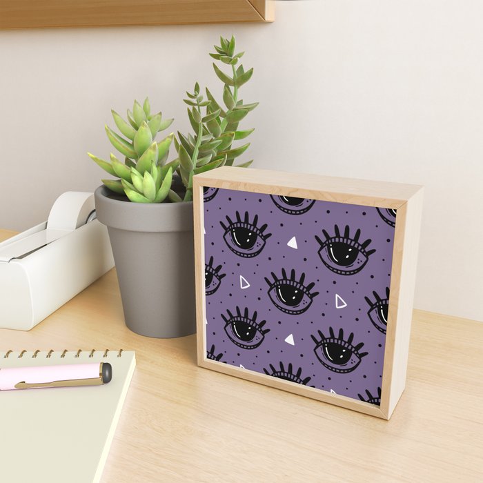 Mystic Eyes, Halloween, Purple Mini Art Print Gallery Image 2