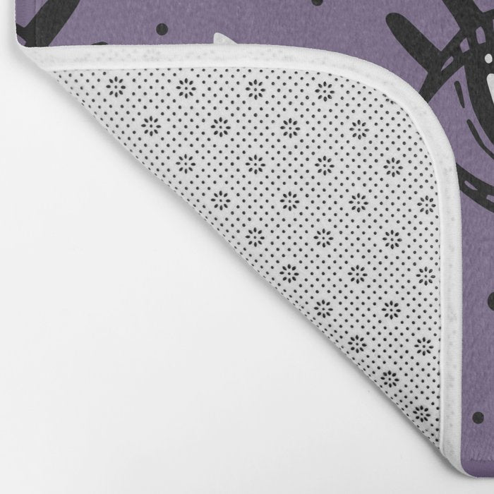 Mystic Eyes, Halloween, Purple Bath Mat Gallery Image 2