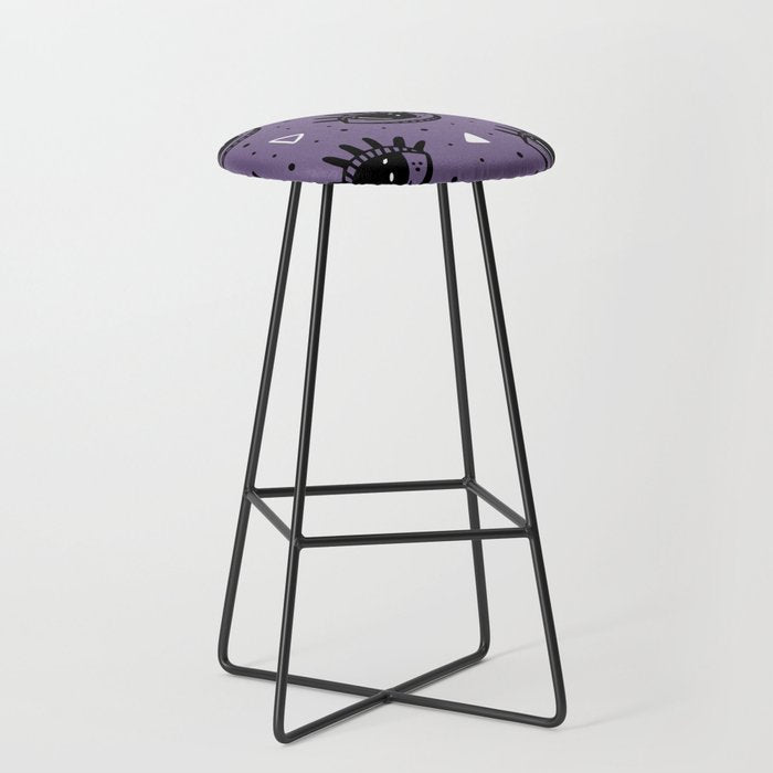 Mystic Eyes, Halloween, Purple Stool Gallery Image 1