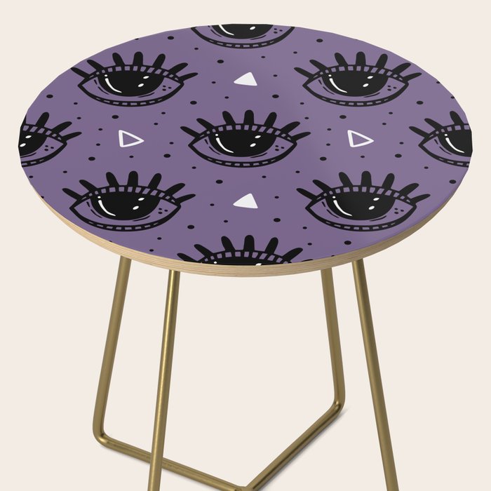 Mystic Eyes, Halloween, Purple Side Table Gallery Image 2