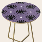 Mystic Eyes, Halloween, Purple Side Table Gallery Image 2