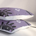 Mystic Eyes, Halloween, Purple Pillow Sham Gallery Image 3
