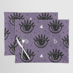 Mystic Eyes, Halloween, Purple Placemat Gallery Image 1