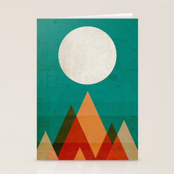 Full moon over Sahara desert Stationery Card Gallery Image 2