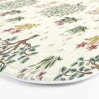 William Morris Orchard Bayleaf Rose Bath Mat Gallery Image 3