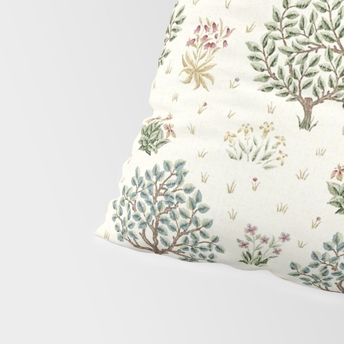 William Morris Orchard Bayleaf Rose Pillow Sham Gallery Image 4