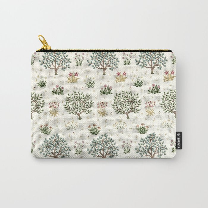 William Morris Orchard Bayleaf Rose Carry All Pouch Gallery Image 1