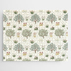 William Morris Orchard Bayleaf Rose Jigsaw Puzzle Gallery Image 1