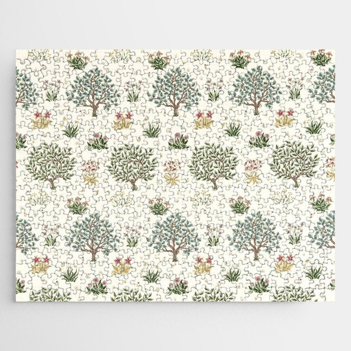 William Morris Orchard Bayleaf Rose Jigsaw Puzzle Gallery Image 1