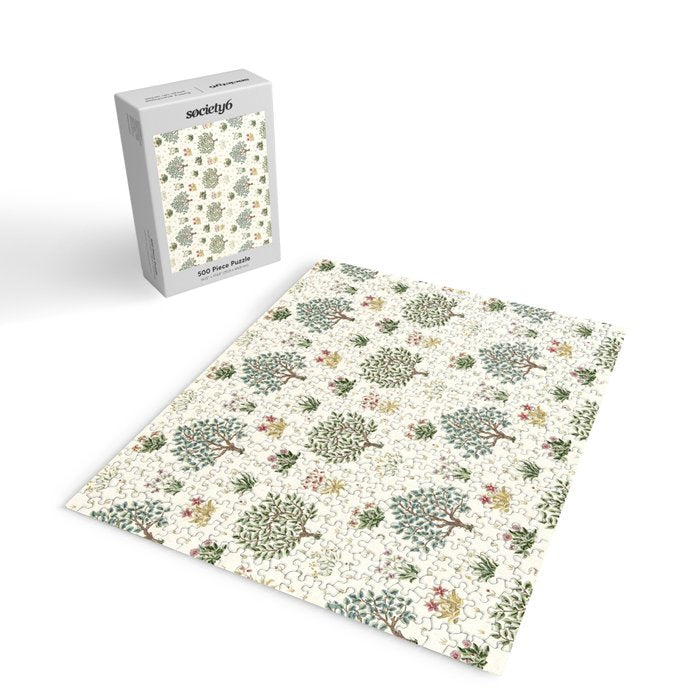 William Morris Orchard Bayleaf Rose Jigsaw Puzzle Gallery Image 2