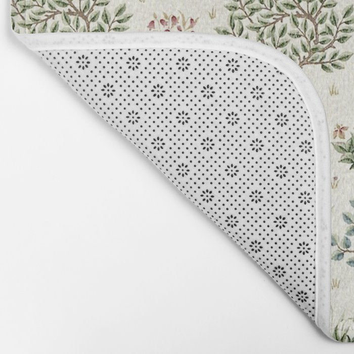 William Morris Orchard Bayleaf Rose Bath Mat Gallery Image 2