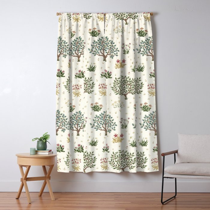 William Morris Orchard Bayleaf Rose Window Curtain Gallery Image 5