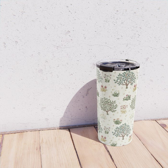 William Morris Orchard Bayleaf Rose Travel Mug Gallery Image 4