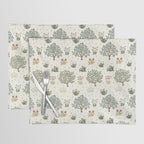 William Morris Orchard Bayleaf Rose Placemat Gallery Image 1