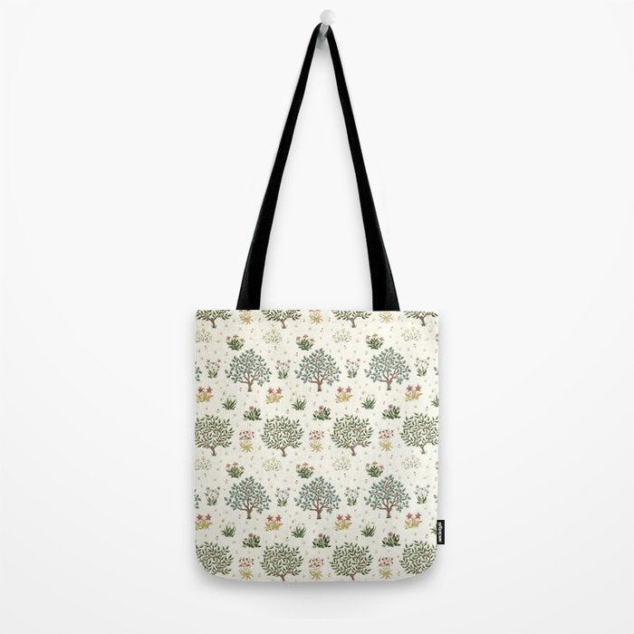William Morris Orchard Bayleaf Rose Tote Bag Gallery Image 2