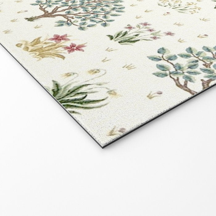 William Morris Orchard Bayleaf Rose Welcome Mat Gallery Image 2