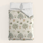 William Morris Orchard Bayleaf Rose Comforter Gallery Image 6