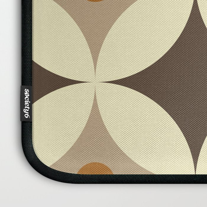 Retro Geometric Circle Pattern Laptop Sleeve Gallery Image 3