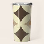 Retro Geometric Circle Pattern Travel Mug Gallery Image 2