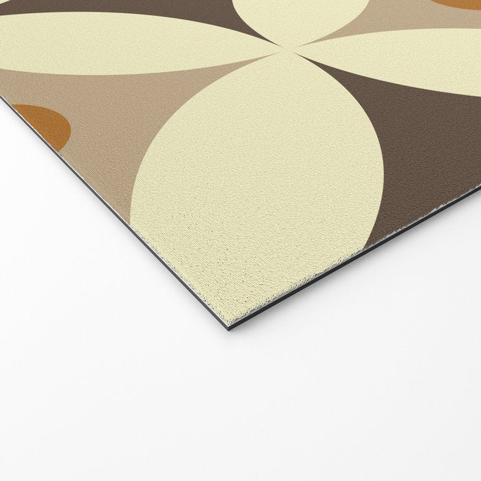 Retro Geometric Circle Pattern Welcome Mat Gallery Image 2