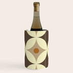 Retro Geometric Circle Pattern Wine Chiller Gallery Image 1