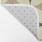 Retro Geometric Circle Pattern Bath Mat Gallery Image 2