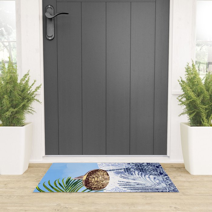 Tropical Shower Welcome Mat Gallery Image 3