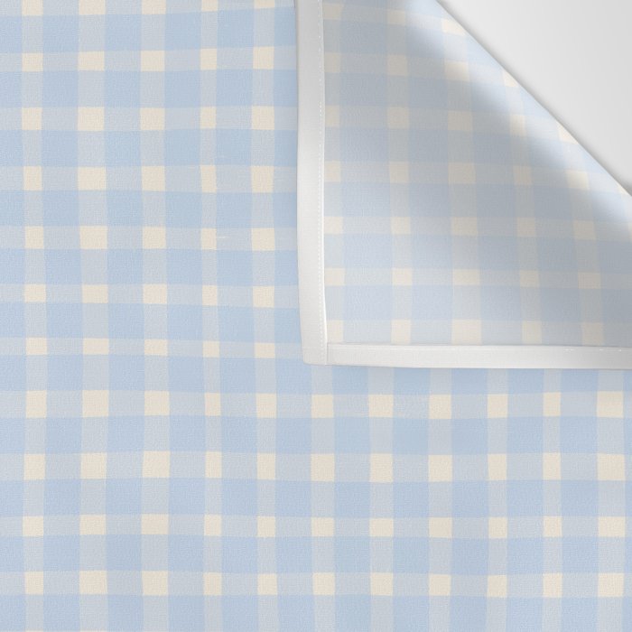 Blue White Gingham Check Wall Tapestry Gallery Image 3