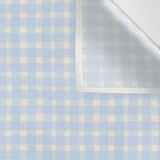 Blue White Gingham Check Wall Tapestry Gallery Image 3