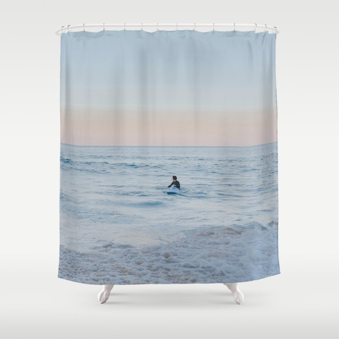 summer sunset xxi / bondi beach, australia Shower Curtain Gallery Image 1