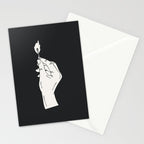 Strike a Light Dark Background Stationery Card Gallery Image 2