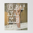 Get naked Throw Blanket Gallery Image 2