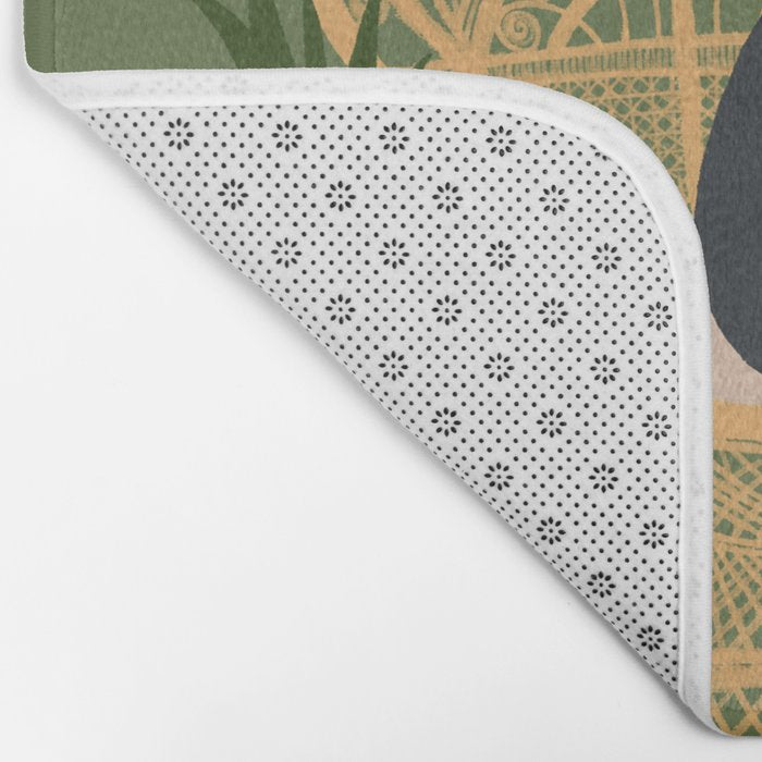 Hidden cat 51 private forest reading area rattan chair Bath Mat Gallery Image 2