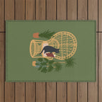 Hidden cat 51 private forest reading area rattan chair Outdoor Rug Gallery Image 1