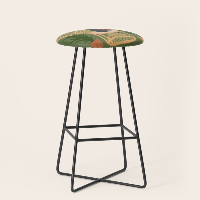 Hidden cat 51 private forest reading area rattan chair Stool Gallery Image 1