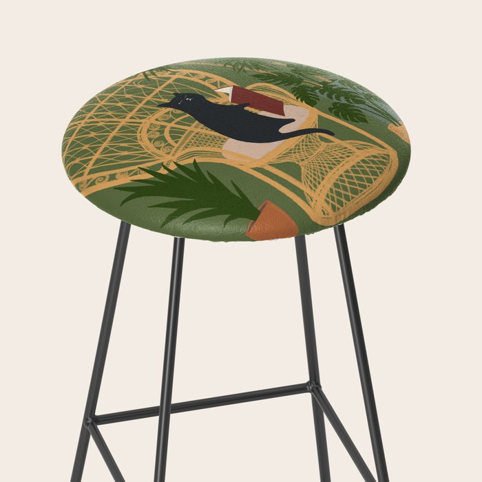 Hidden cat 51 private forest reading area rattan chair Stool Gallery Image 2