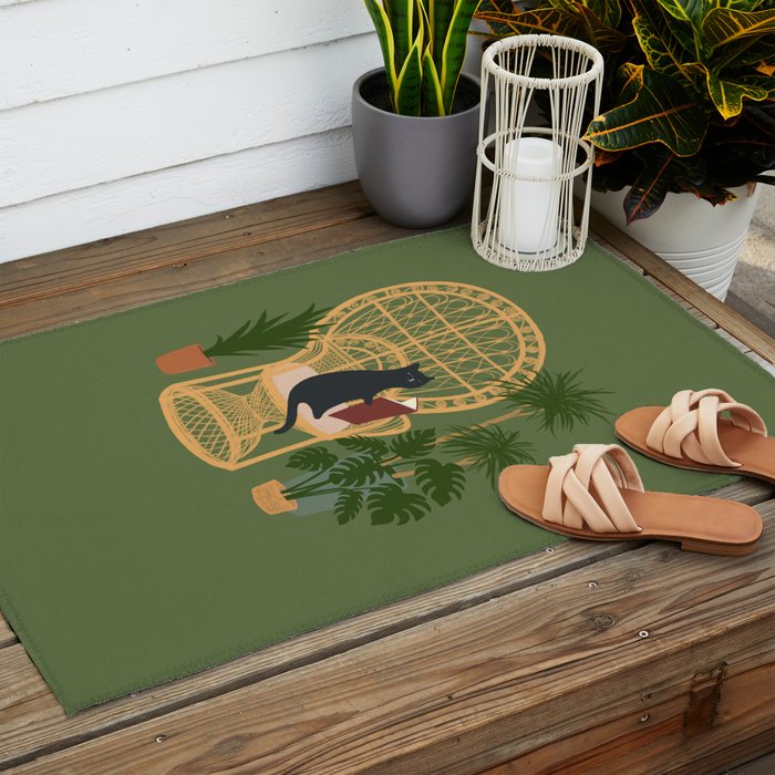 Hidden cat 51 private forest reading area rattan chair Outdoor Rug Gallery Image 2