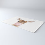 Baby Deer Blowing Bubble Gum, Pink Nursery, Baby Animals Art Print by Synplus Rug Gallery Image 3