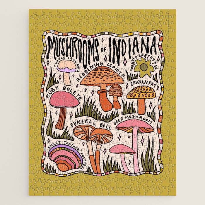 Mushrooms of Indiana Jigsaw Puzzle Gallery Image 1